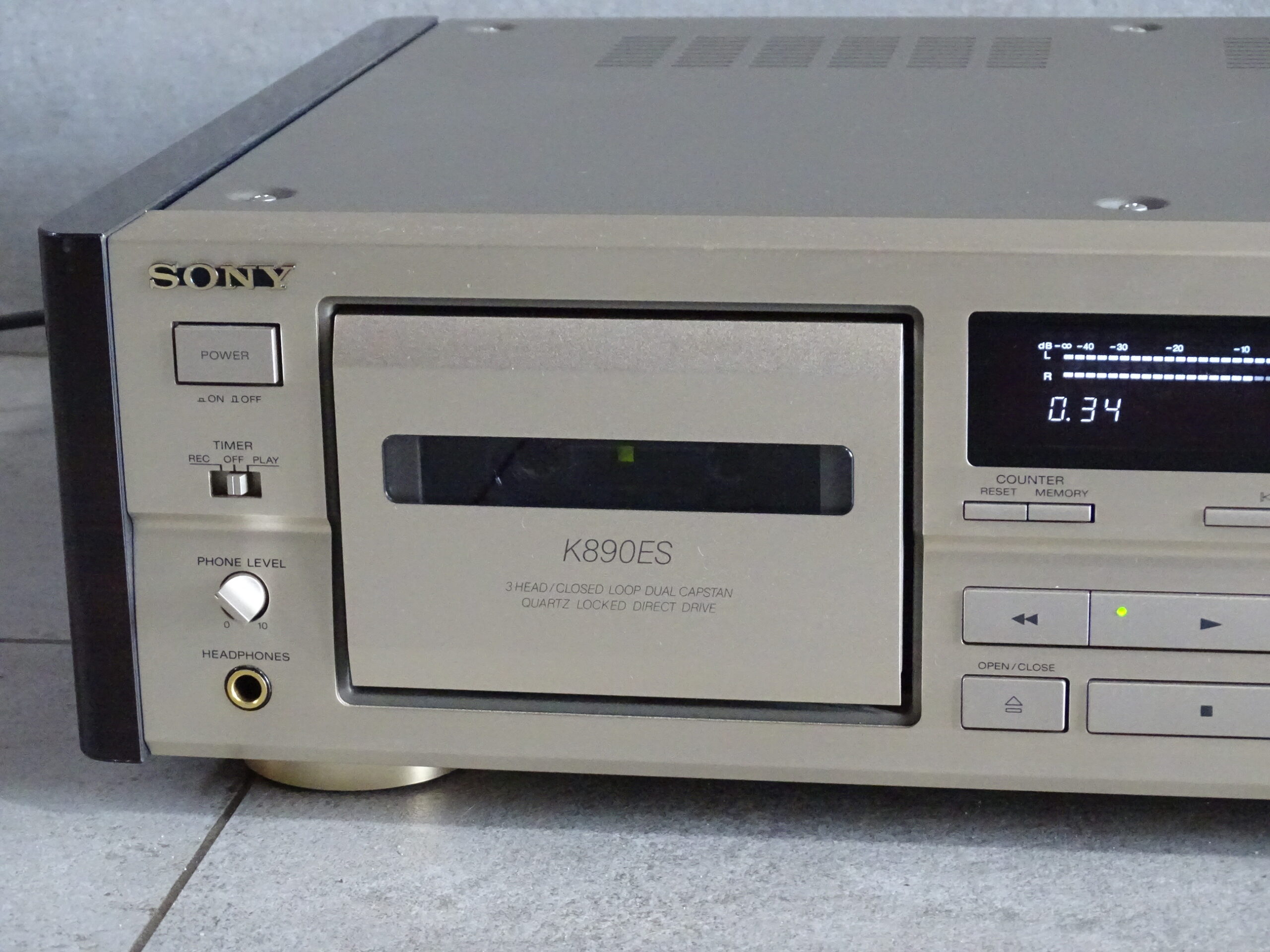 SONY TC-K890es TAPE DECK GOLD fully serviced – Bild 3